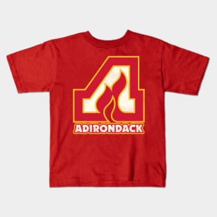 Defunct Adirondack Flames Hockey Team Kids T-Shirt